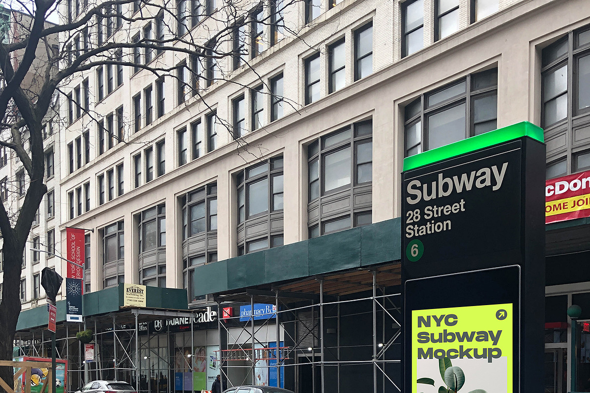 NYC Subway Billboard Mockup, an Advertising Mockup by NYC Billboard Mockups (Photo 2 of 2)