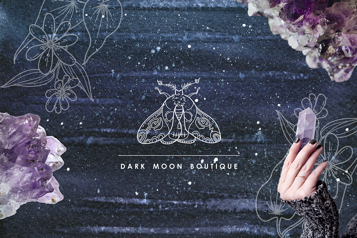 Deep Night Forest graphic kit., an Illustration by Dinkoobraz (Photo 3 of 17)