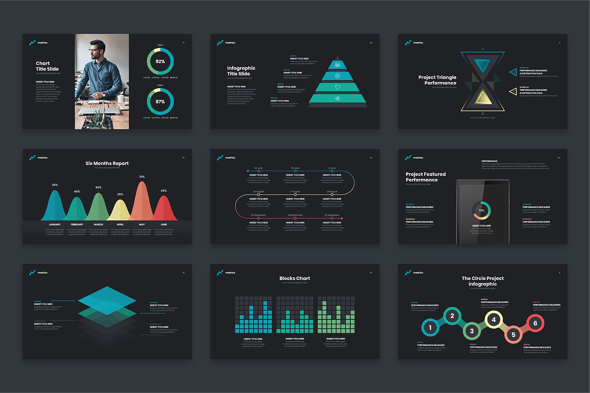 Metrics Infographic Powerpoint, a Presentation Template by Reshapely (Photo 4 of 11)