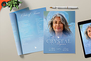Blue Funeral Program, a Brochure Template by SeraphimChris (Thumbnail 5 of 5)