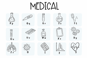 Medical Symbols Fonts