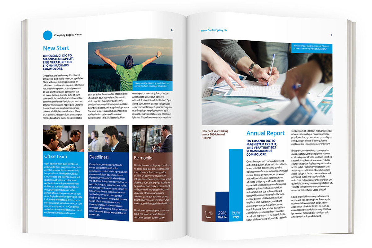 Light Business Newsletter, a Brochure Template by IndieStock (Photo 3 of 5)