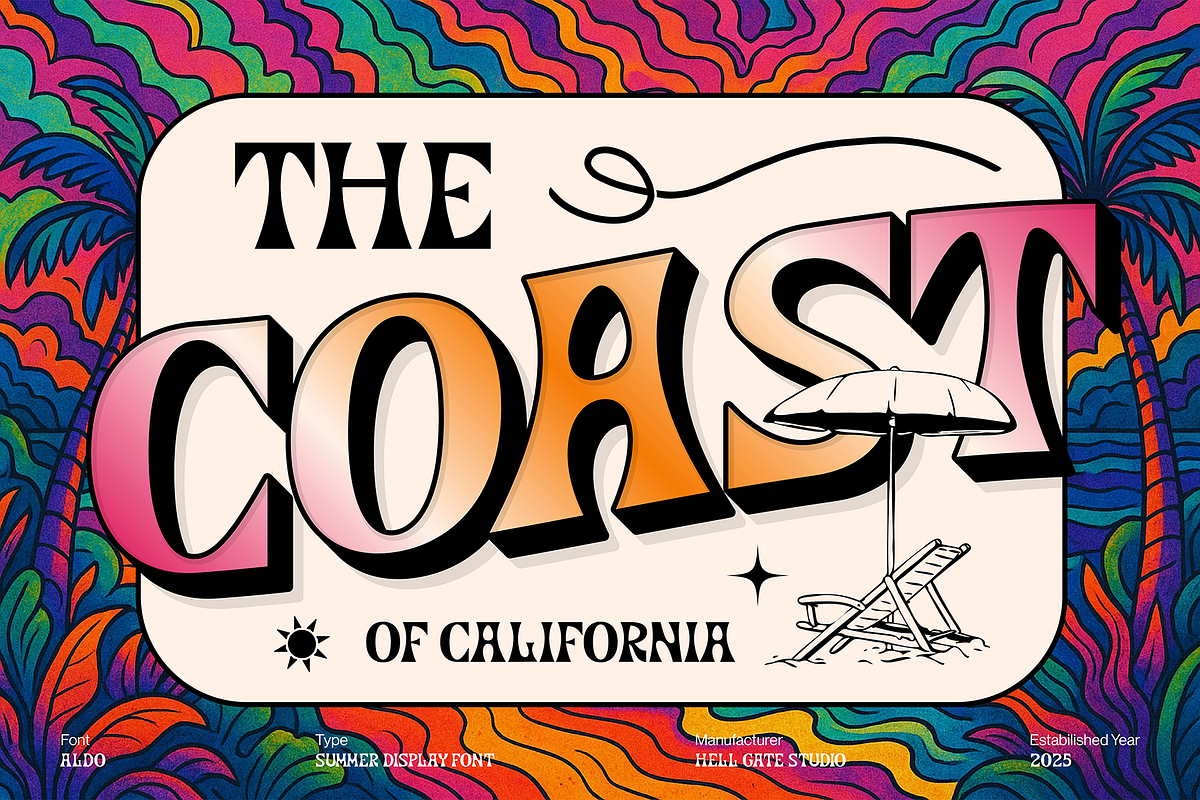 Aldo All Caps Font, a Sans Serif Font by GRVS Studio (Photo 3 of 4)