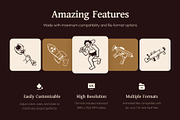 Animated Weapon Drawing Art Set, an Outline Icon by Vectors Market (Thumbnail 2 of 5)