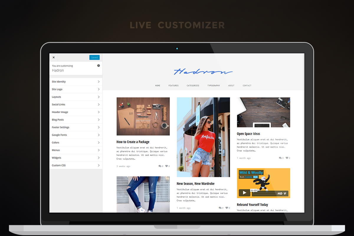 Hadron - Responsive Grid Blog Theme, a WordPress Template by ThemeNeo (Photo 3 of 5)