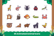 65 Animated Animal Icons, an Icon by Flat Icons (Thumbnail 4 of 7)