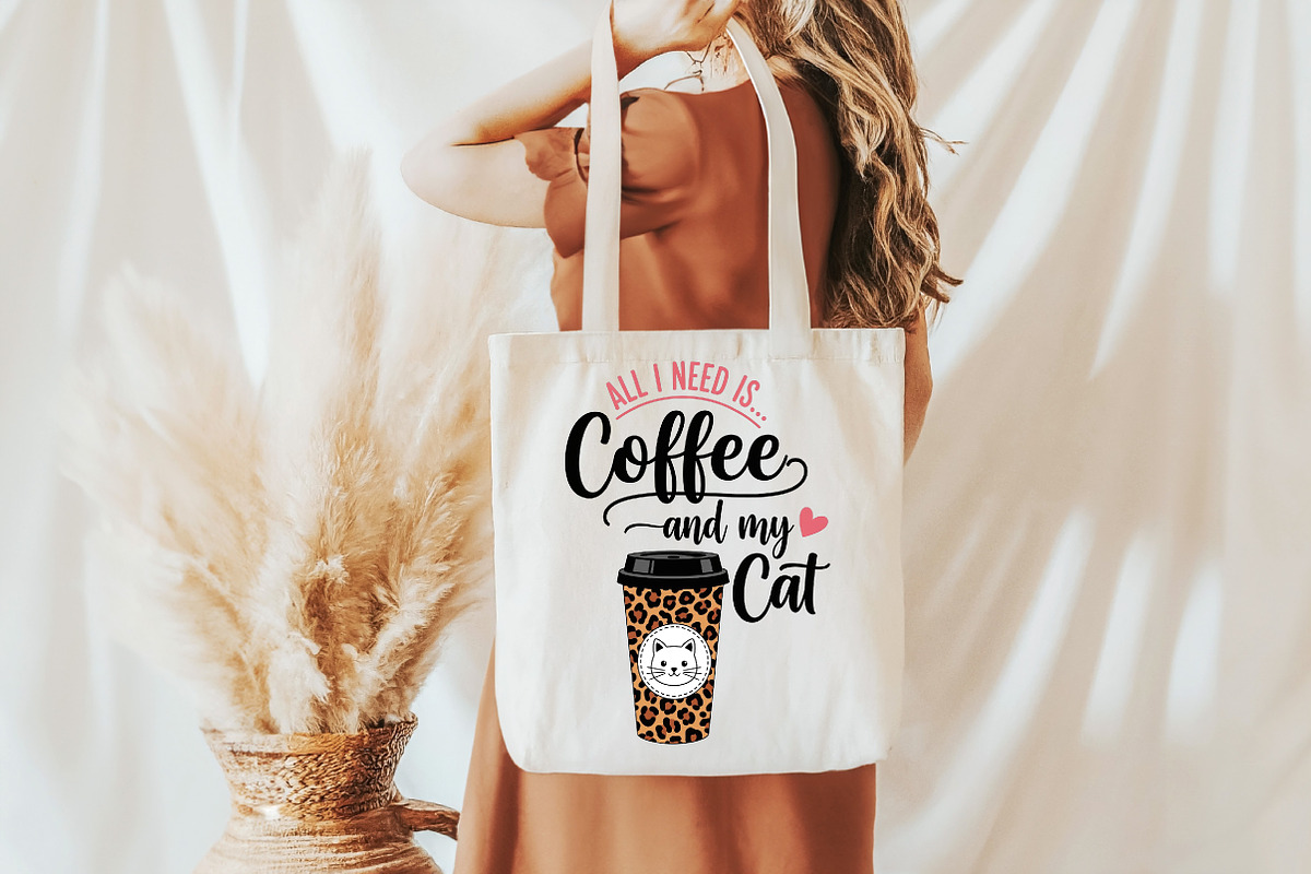 Coffee And My Cat PNG, an Illustration by DreamCafeArt (Photo 3 of 6)