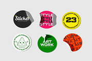 Sticker Mockup, an Advertising Mockup by Unerispace (Thumbnail 2 of 5)
