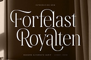 Forfelast Royalten Modern Alternate, a Serif Font by Letterena Studios (Thumbnail 1 of 15)