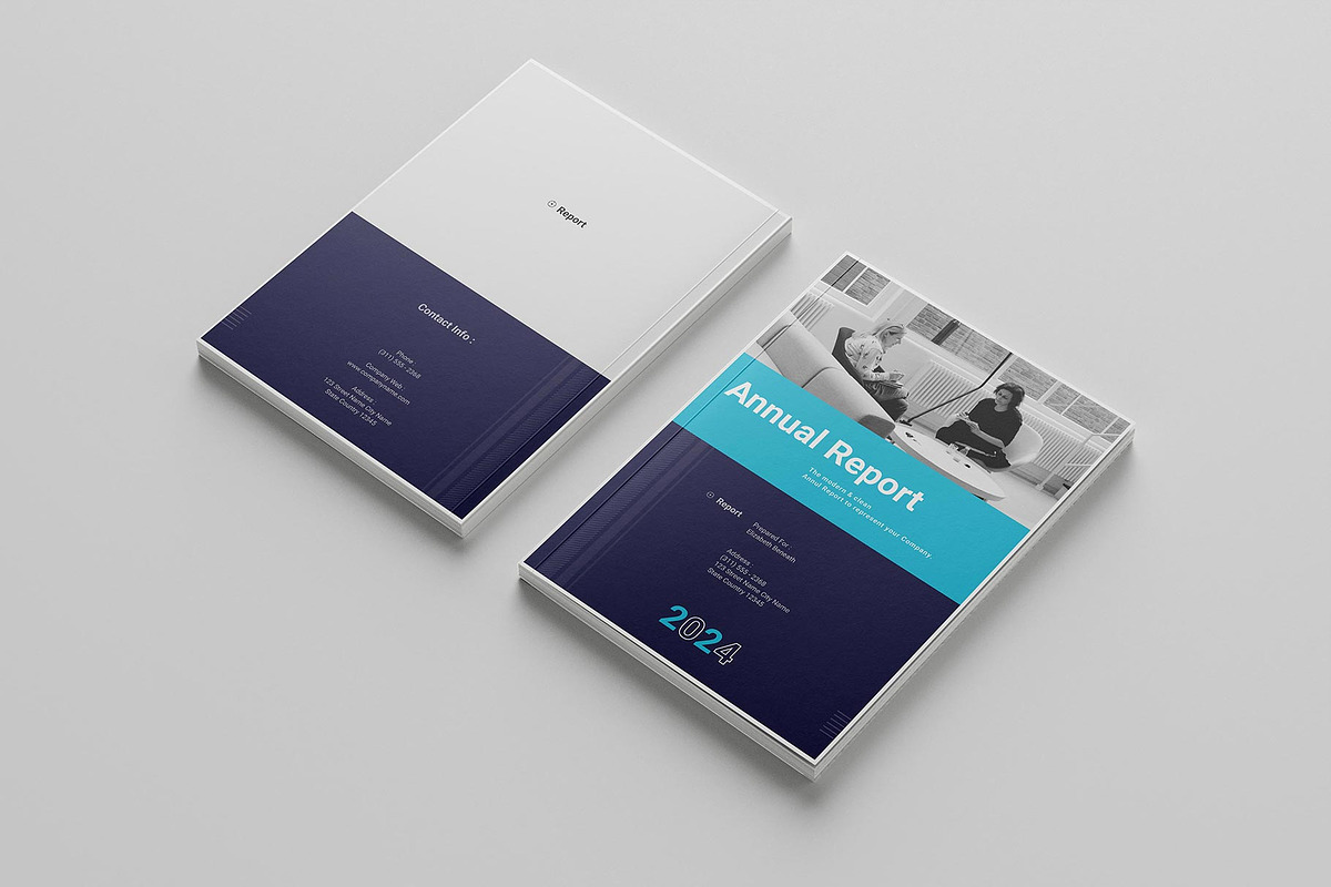 Annual Report Design Template| Canva, a Brochure Template by ElvinPrint (Photo 10 of 11)