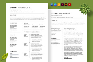 ATS-Freindly Job Resume, a Resume Template by Nur Designer