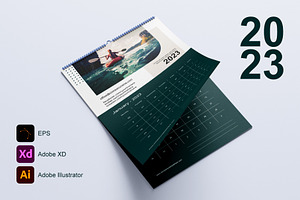 Calendar 2023 Template 1 - Monday