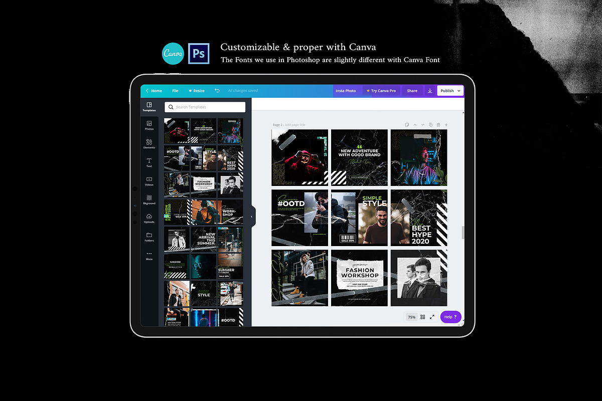 Hypebeast Puzzle, a Social Media Template by Analogi Studio (Photo 2 of 9)