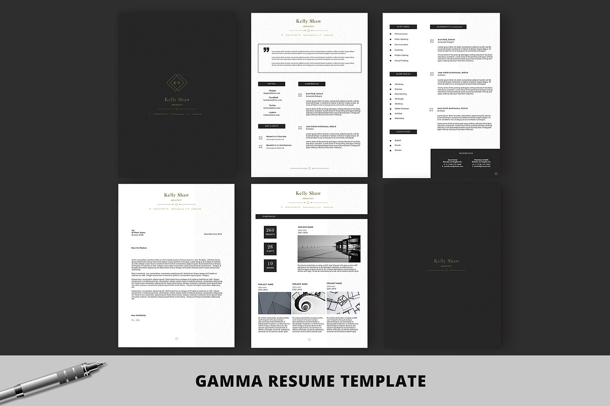 Resume Template Bundle, a Resume Template by Nina Shaw (Photo 4 of 7)