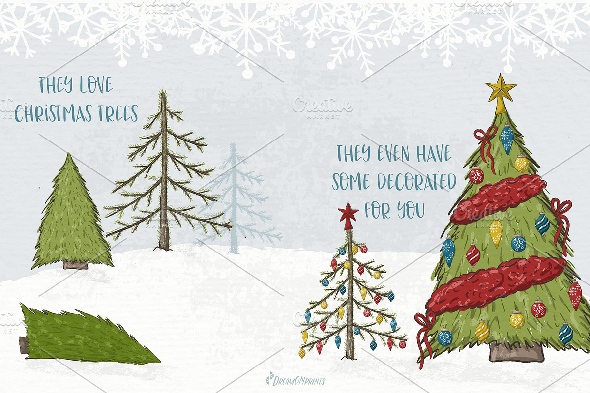 Christmas Gnomes & Friends, an Animal Illustration by DreamONprints (Photo 6 of 14)