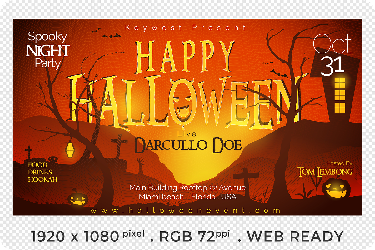 Halloween Event Template, a Social Media Template by regalDRAW (Photo 3 of 3)