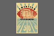 American Football vector poster set., a Sport Illustration by PoPaShop (Thumbnail 7 of 8)