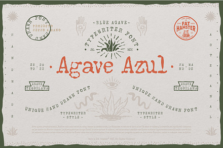 Agave Azul typewriter font