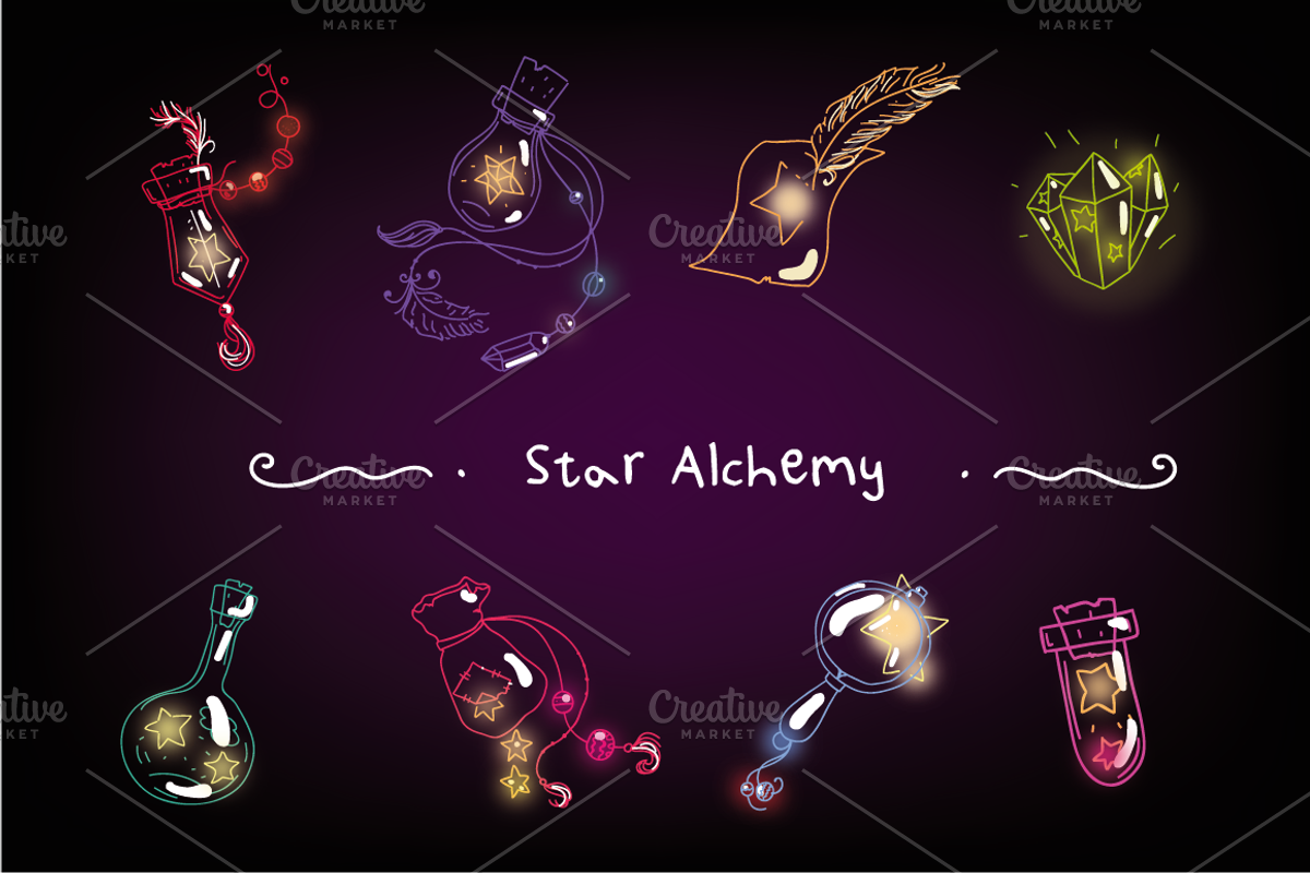 Star Alchemy set, an Object Graphic by Kotozoid (Photo 1 of 3)