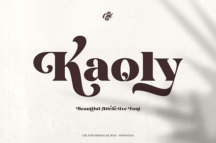 Kaoly - Beautiful Attractive Font, a Serif Font by creativemedialab