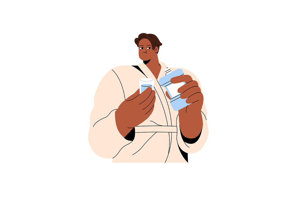 People brushing teeth set, a Person Illustration by PaperTrident (Photo 6 of 11)