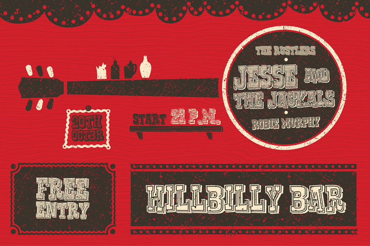 Western Typography Saloon preview 3