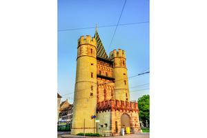 Spalentor gate in basel switzerland containing basel, switzerland, and, an Architecture Photo by Leonid Andronov