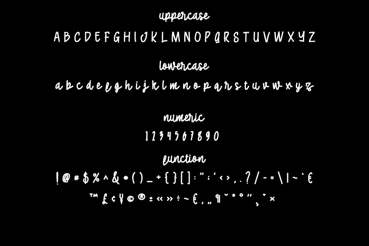 Cheese latte font duo preview 5