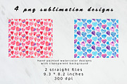 Hearts tumbler sublimation design, an Object Graphic by AnastasiaWatercolor (Thumbnail 3 of 4)