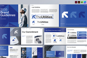 Brand Guidelines Brochure Template, a Brochure Template by BrandPacks