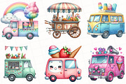Summer Ice Cream Truck Clipart, an Illustration by OK Design (Thumbnail 5 of 5)