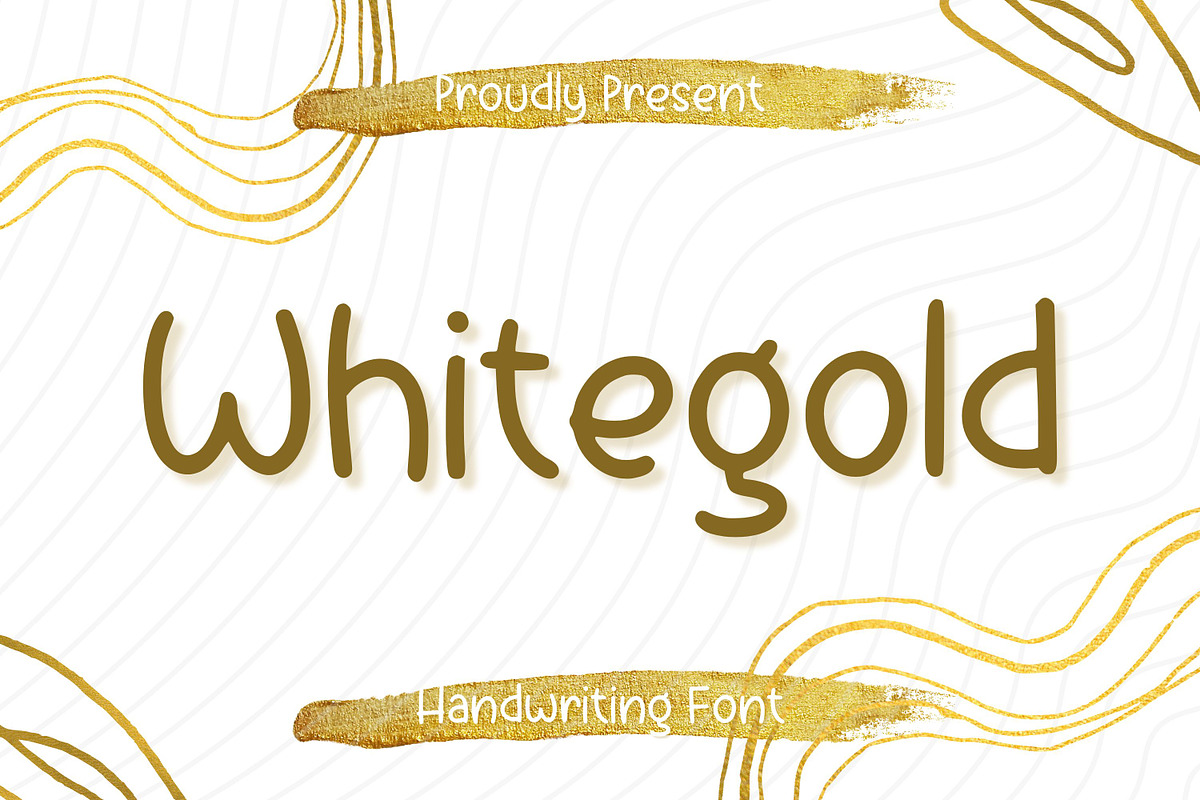White Gold, a Handwritten Font by Aisyah (Photo 1 of 5)