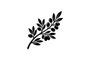 Olive Leaf Silhouette Collection, an Object Graphic by Designer_Momina (Thumbnail 2 of 3)