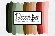 December Procreate Color Palette, a Palette Add-On by illuztrate (Thumbnail 1 of 3)