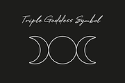 Triple Goddess Symbol Vectors, an Object Graphic by MelanthaGraphics (Thumbnail 1 of 4)