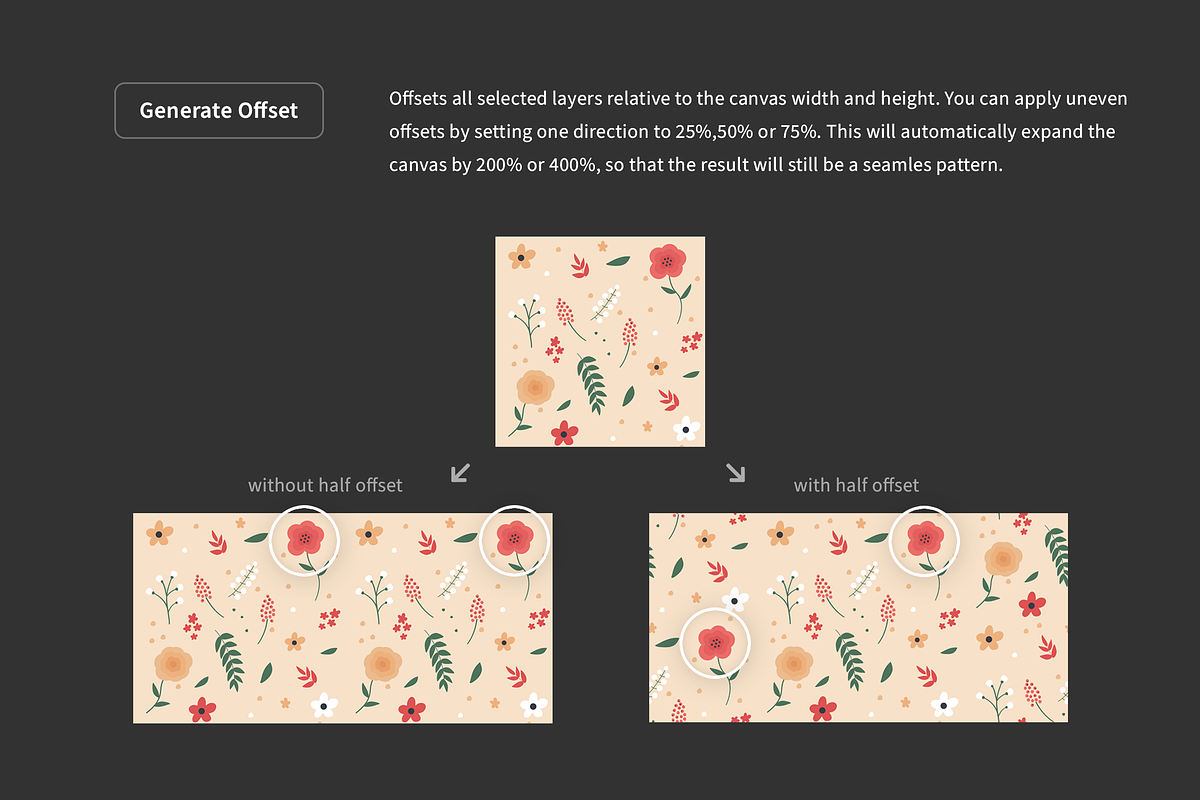 Pattern Offset & Overflow (Rapport), a Plug-in Add-On by h3design (Photo 7 of 7)