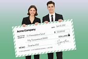 Giant Check Template, a Stationery Template by BrandPacks (Thumbnail 2 of 6)