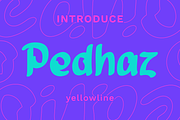 Pedhaz - Display Font, a Handwritten Font by yellowline (Thumbnail 1 of 8)