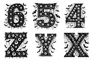 Black Halloween Alphabet  PNG, an Illustration by Daily.Designs (Thumbnail 4 of 4)
