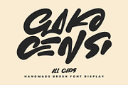 Gako Censi Handmade Brush Font, a Handwritten Font by Maulana Creative (Thumbnail 1 of 8)