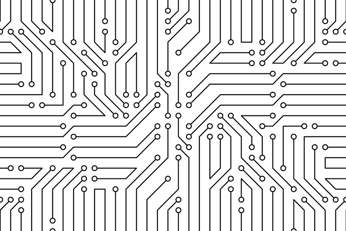 Circuit board Pattern, a Pattern Graphic by Volyk (Photo 4 of 4)