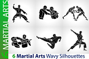 Martial Arts Karate MMA Silhouettes, a Person Illustration by Kluva's Wavy Silhouettes (Thumbnail 1 of 2)