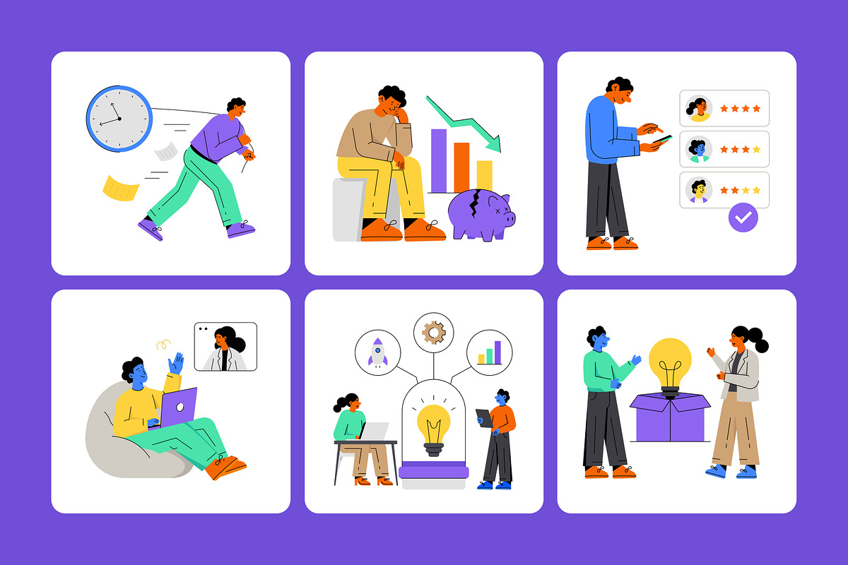 45 Animated Business Illustrations, a Finance Illustration by Creative Stall (Photo 3 of 4)