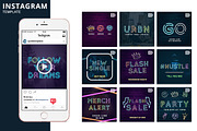 Neon Animated Template, a Social Media Template by Brandspark Mini (Thumbnail 1 of 2)