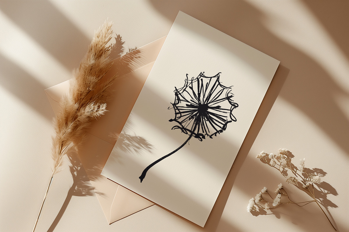 Inky Flowers Doodle Stamps Procreate, a Brush Add-On by Dervik Art Store (Photo 4 of 8)