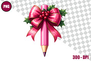 Pencil with Bow Clipart Bundle Files, a Decorative Illustration by taramija (Thumbnail 25 of 26)