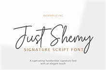 Just Shemy Signature Script Font