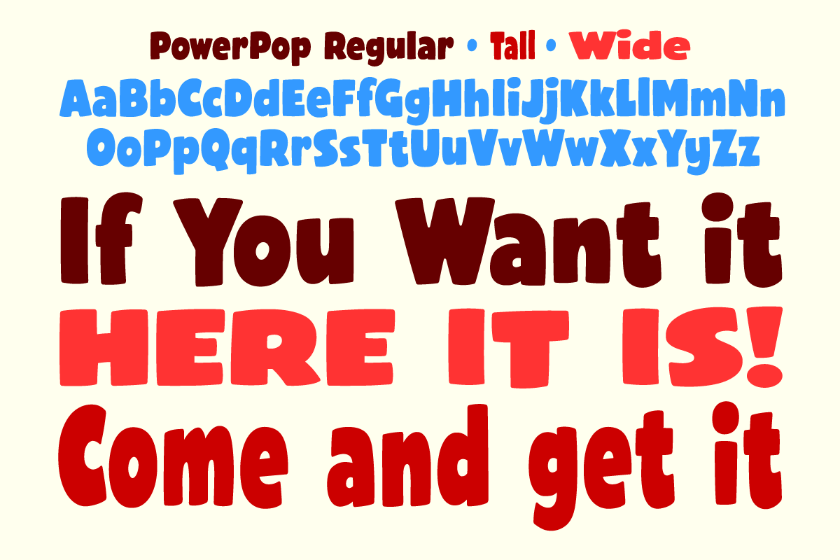 Power Pop - bouncy comic FX, a Handwritten Font by Comicraft Fonts (Photo 2 of 5)