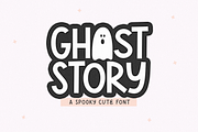 Ghost Story | Cute Halloween Font, a Handwritten Font by KA Designs (Thumbnail 1 of 8)