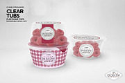 Clear Tubs Flat or Dome Lid Mockup, a Packaging Mockup by INCDesign (Thumbnail 9 of 10)